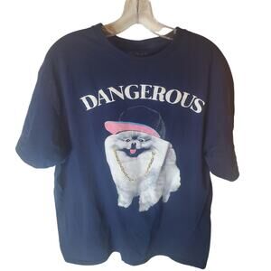 Walnut & 39th Dog DANGEROUS Graphic Tee, XL